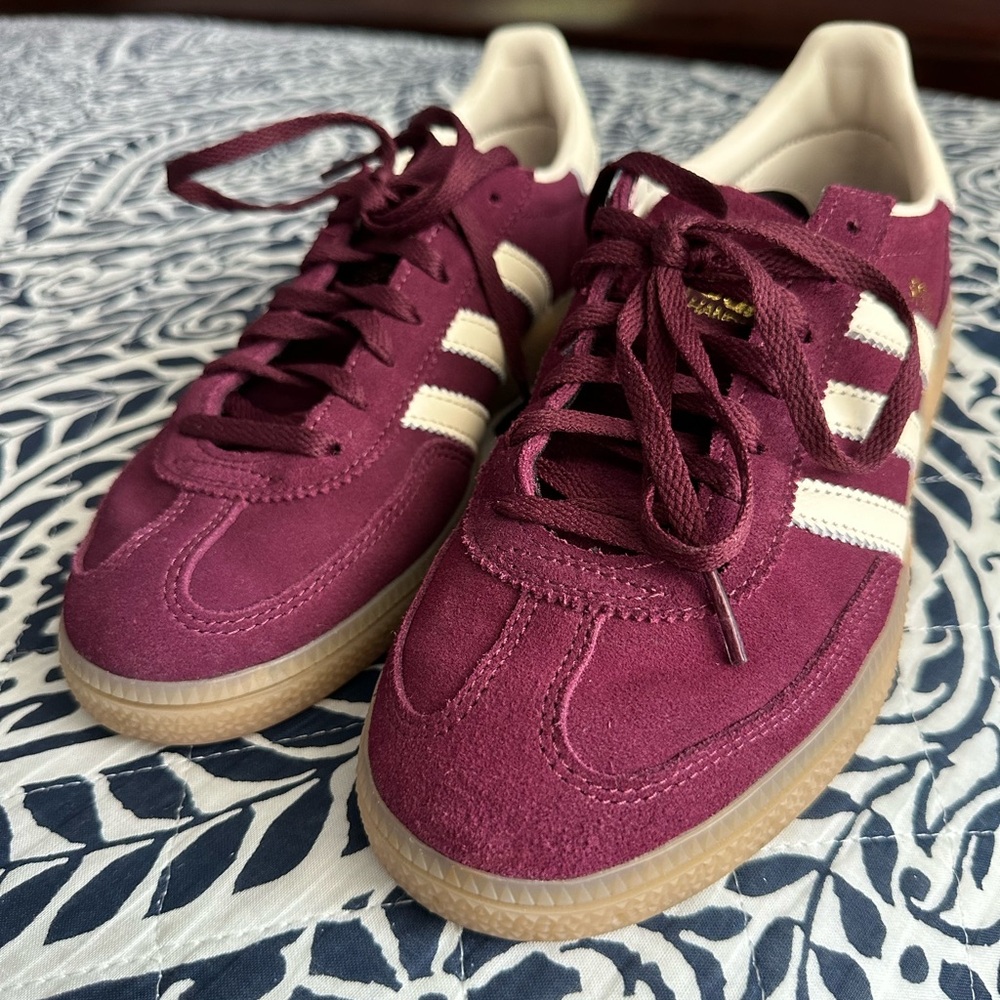 Adidas Handball Spezial - Burgundy Sneakers with White Stripes
